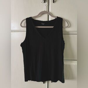 Madewell Women’s V Neck Tank Black L